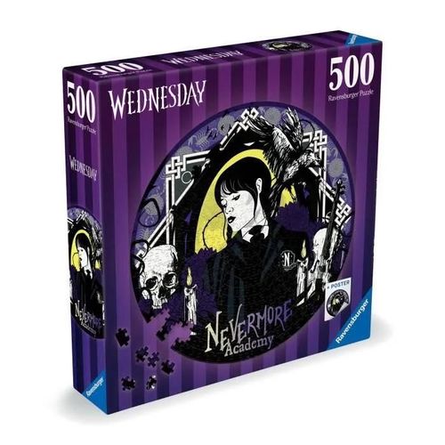 Ravensburger Puzzle Rond 500 Pices Wednesday Addams