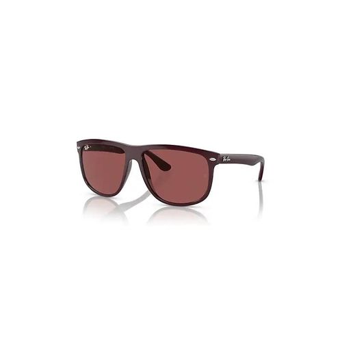 Ray-Ban Boyfriend Lunettes De Soleil Monture Bordeaux Verres Violet 60-15