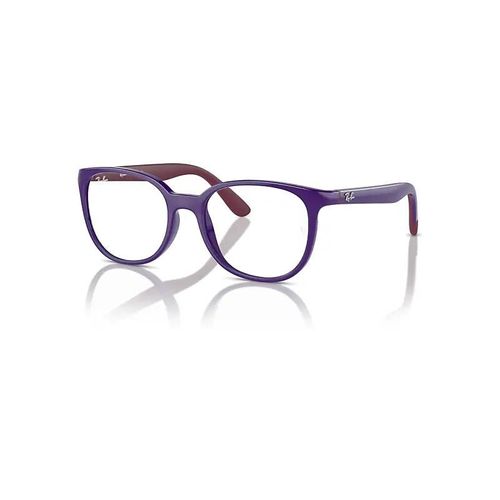 Ray-Ban Rb1631 Optics Kids Bio-Based Monture Violet On Bordeaux Verres Incolore 45-16