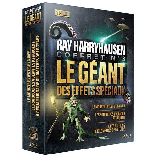 Ray Harryhausen - Coffret N 3 : Le Monstre Vient De La Mer + Les Soucoupes Volantes Attaquent +  Des Millions De Kilomtres De La Terre - Pack - Blu-Ray de Robert Gordon