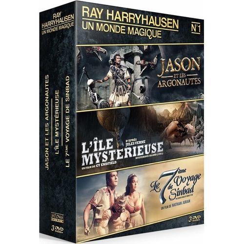 Ray Harryhausen - Coffret N 1 : Jason Et Les Argonautes + L'le Mystrieuse + Le 7me Voyage De Sinbad - Pack de Don Chaffey