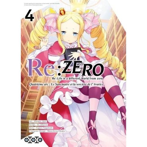 Re:Zero ? Quatrime Arc - Le Sanctuaire Et La Sorcire De L'avarice - Tome 4    Format Tankobon 
