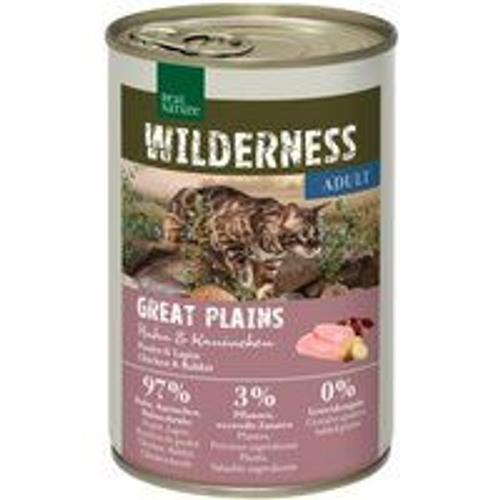 Real Nature Wilderness Adulte Great Plains Poulet Et Lapin 24x400 G