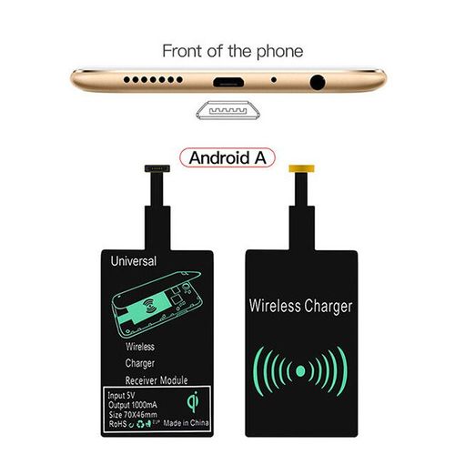 Rcepteur De Charge Sans Fil Pour Iphone 6 7 Plus 5s Micro Usb Type C,Chargeur Rapide Universel Pour Samsung Huawei Xiaomi - Type For Android A