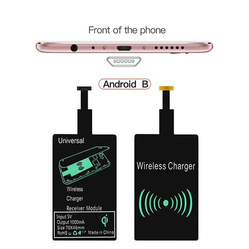 Rcepteur De Charge Sans Fil Pour Iphone 6 7 Plus 5s Micro Usb Type C,Chargeur Rapide Universel Pour Samsung Huawei Xiaomi - Type For Android B