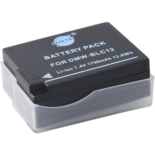 Rechange Batterie pour Panasonic DMW-BLC12 Lumix DMC-G5 DMC-G6 DMC-G7 DMC-GH2 DMC-FZ200 DMC-FZ200GK DMC-FZ1000 V-LUX4 Leica Q