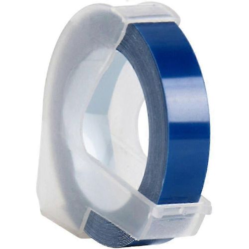 Recharge De Ruban Dtiquette DEmbossage En Plastique 3d Pour Dymo 12965 1610 tiqueteuse Avec 3/8 Pouce * 9,8 Pieds, 1 Rouleau Bleu - Snngv
