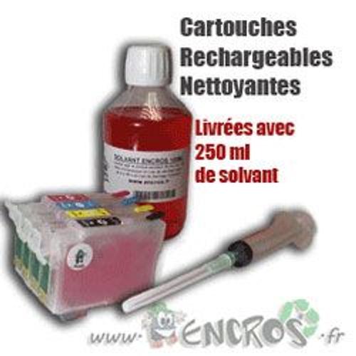 Recharge Encre-  Rechargeables Epson De T1291  T1294 Nettoyantes Au Solvant Encros