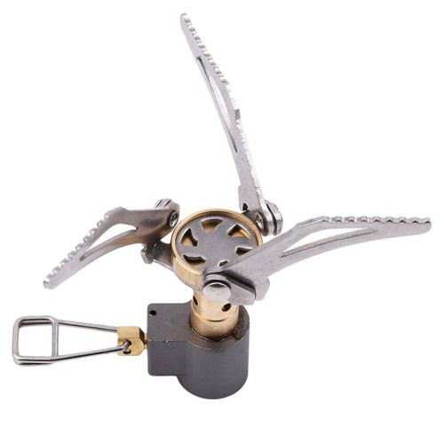 Rchaud  gaz de Camping ultralger, Mini rchaud de poche, en acier inoxydable, pliable, pour sac  dos, ustensile de cuisine