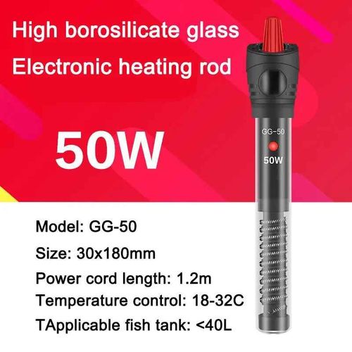 Rchauffeur D'eau En Verre Non Explosif Pour Aquarium,Perroquet Rouge,Affichage Numrique,Thermostat Automatique,Chauffage Des Rservoirs D'eau,Prcieux,Le Plus Rcent,500w - Type Gg 50