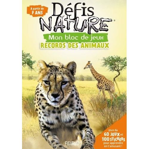 Mon Bloc De Jeux Records Des Animaux    Format Beau livre 