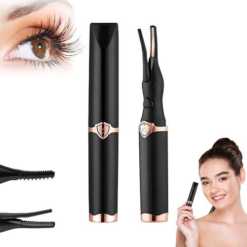 Recourbe-Cils Chauffant, Rechargeable 2025, Pour Un Recourbement Rapide Et Chauffant, Recourbe-Cils lectrique 2 En 1 Pour Un Effet Glamour Instantan, Avec Cble Usb (Blanc