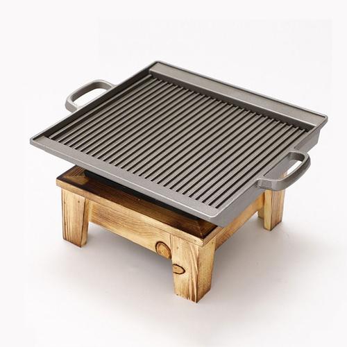 Rectangle Grill  Barbecue de Style Japonais, Pole  Charbon Portable, pour l'Extrieur, Plaque de rtissage