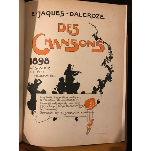 Recueil Partition Chant Piano Folklore Dalcroze Egger-Rieser Wenzel Hgg