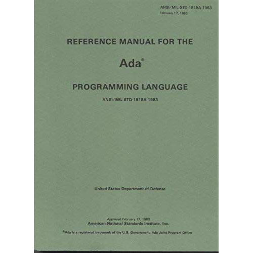 Reference Manual For The Ada Programming Language   de unknown  Format Broch 