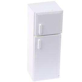 Réfrigérateur congélateur maison de poupées cuisine miniature blanc marchandises 1,12 th scale 