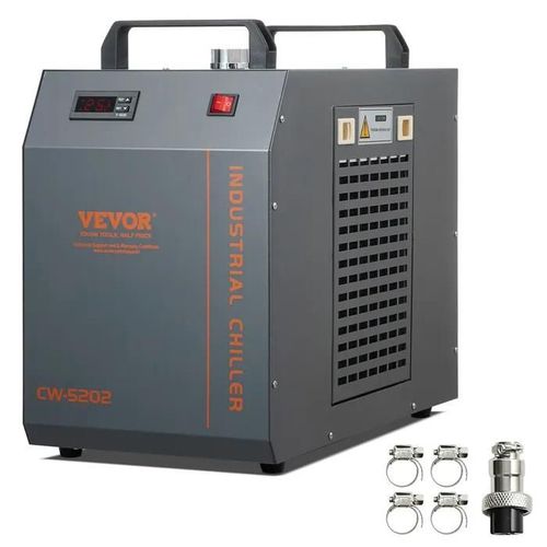 Refroidisseur d'eau Industriel-VEVOR-CW-5202-Rservoir d'eau 7 L-Maximum 18 L/min-Refroidissement de Machine de Gravure Laser CO2
