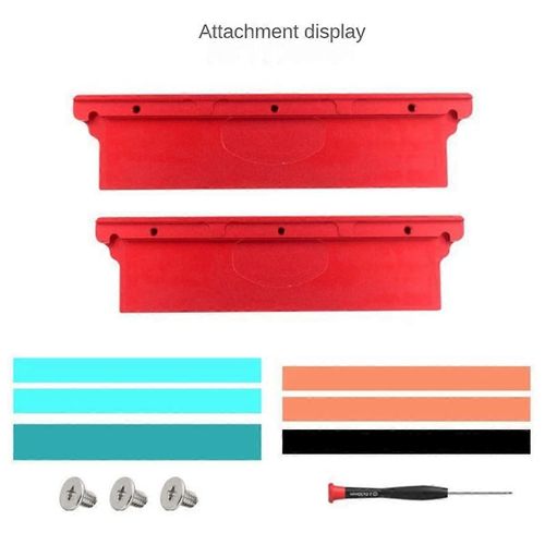 Refroidisseur de dissipateur thermique de radiateur de refroidissement de radiateur RAM pour DDR2 DDR3 DDR4 Coussin de dissipation thermique de mmoire de bureau rouge