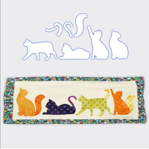 Rgle De Modle De Chat Mignon, Kit De Bricolage Rutilisable, Modle De Dessin Anim, Artisanat Fait  La Main, Ensemble De Modles B