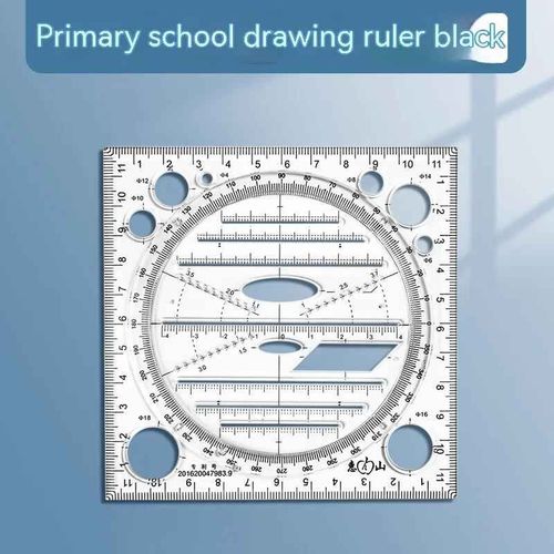 Rgle Mathmatique Multifonctionnelle Transparente,Outils De Conception D'architecture,Fournitures Scolaires De Gomtrie - Type 1pc G