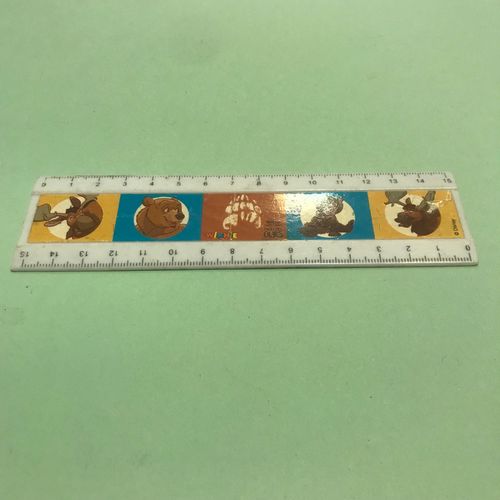 Rgle Rigide Plastique Film Frre Des Ours - Brother Bear - Kenai, Sitka, Koda, ... - Disney - 2003 - 15,5x4 Cm