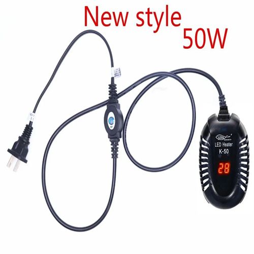 Rgulateur De Temprature Numrique Pour Aquarium,Tortue Prcieuse De Poisson,Chauffage Automatique,Chauffage tanche,Affichage De La Chaleur - Type K-50 50w-220v Eu Adapter Plug