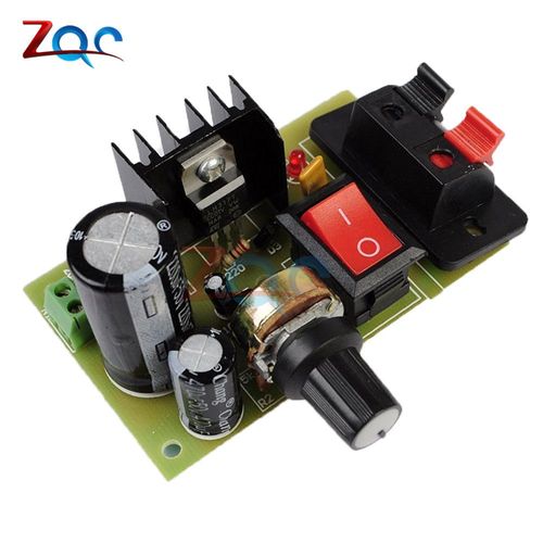 Rgulateur De Tension Rglable Avec Interrupteur  Rsistance,Abati Eur,Alimentation Buck,Circuit lectronique,Kit De Bricolage,Suite Tech,Lm317