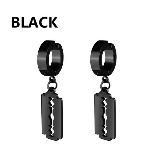 Rinitialisation D'oreille Pendentif Croix Pour Hommes Et Femmes,Boucles D'oreilles Non Perantes,Fausses Boucles D'oreilles,Cadeau De Bijoux,Mode,1 Paire