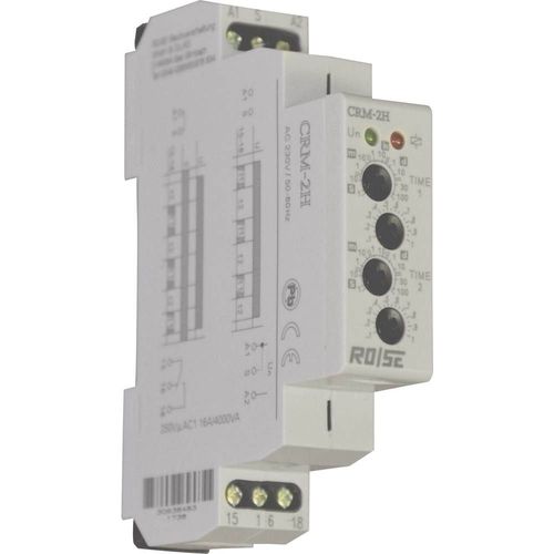 Relais Temporis Multifonction Rose Lm Crm-2h/Uni 12 V/Dc, 12 V/Ac, 240 V/Dc, 240 V/Ac Plage Temporelle: 0.1 S - 100 Jou