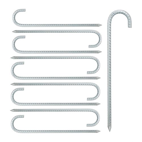 Relaxdays Sardine De Sol Ancre De Sol Lot De 10 Pour Grande Tente Crochet De Camping