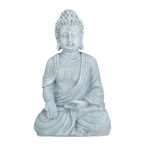 Relaxdays Statue De Buddha Figurine De Bouddha Dcoration Jardin Sculpture Zen