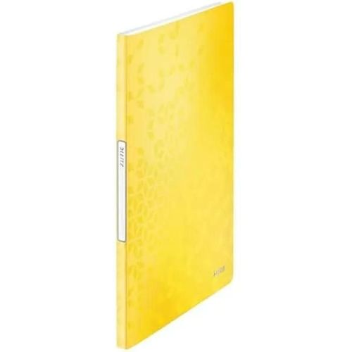 Reliure Protge-Documents - Leitz - Wow - Jaune - 20 Pochettes - Rsistant  La Dchirure
