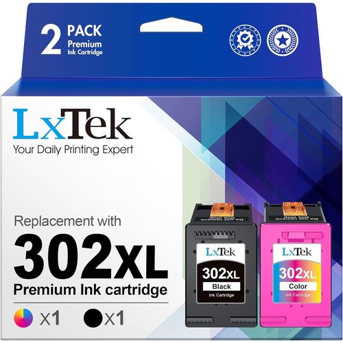 Remanufactures Cartouches D'encre Remplacement Pour Hp 302 302xl Pour Deskjet 3639 3630 3632 Envy 4520 4525 4527 Officejet 3831 3833 3830 (Noir Tri-Colore, 2-Pack)