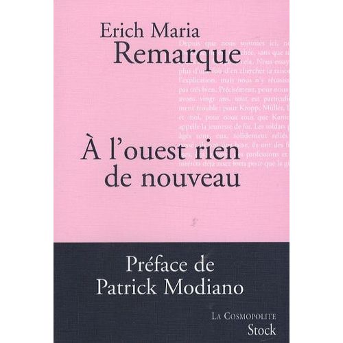 A L'ouest, Rien De Nouveau    Format Beau livre 