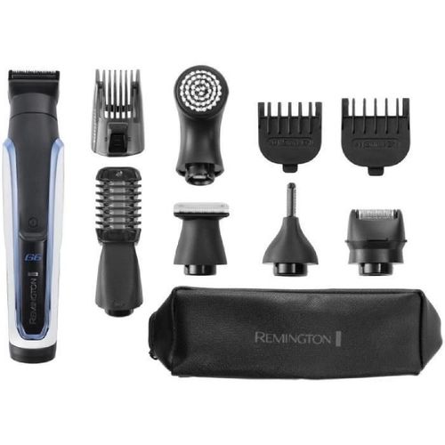 Remington Pg6000 Tondeuse Multifonction Graphite Series. Lmes Auto Affutes. 4 Tetes Interchangeables. Guides De Coupe. Etanche