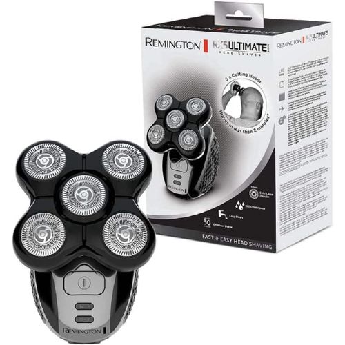 Remington Rasoir lectrique [Spcial Tte Rase/Chauve] Rx5 Ultimate (Ultra Rapide & Facile, 5 Ttes Rotatives Flexibles, Rsultat Prcis, Utilisation Sans Fil 50min,Wet&dry) Tondeuse Xr1501