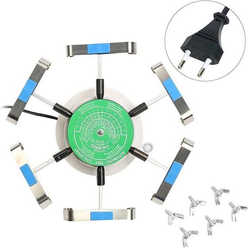 Remontoir De Test De Montre Mcanique En Alliage Professionnel,Outils De Rparation De Test De Montres Automatiques,Contenir 6 Montres,Prise Ue 220v - Type Eu Plug 220v