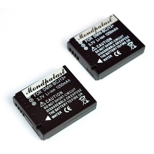 Remplacement Batterie X2 Li-Ion Type Dmw-Bcj13 / Leica Bp-Dc10e 1250 Mah Avec Infochip + Chargeur + Eu Cable Pour Dmc-Lx5 , Dmc-Lx7 , Leica D-Lux 5 , D-Lux 6