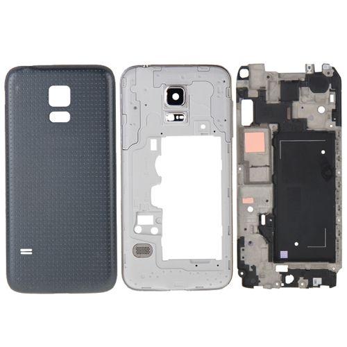 Remplacement Chassis Ecran + Chassis Central + Coque Arrire Samsung Galaxy Alpha / G850 Noir