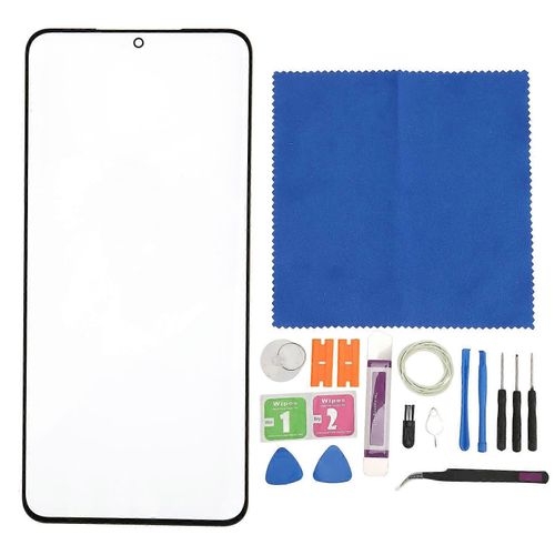 Remplacement De La Couverture En Verre De L'cran Extrieur Avant Du Tlphone Pour Le Kit De Rparation D'cran Professionnel De Rechange Samsung Galaxy S21 Plus Noir