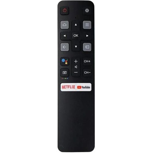 Remplacement de la tlcommande vocale RC802V FNR1 pour tlviseurs intelligents TCL Android TV 4K UHD avec boutons Netflix YouTube-Voice Remote