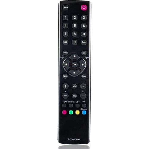 Remplacement Telecommande Thomson Rc3000E02 Pour Thomson Tv, Telecommande Universelle Thomson Aucune Installation N'Est Ncessaire[REM5260185]