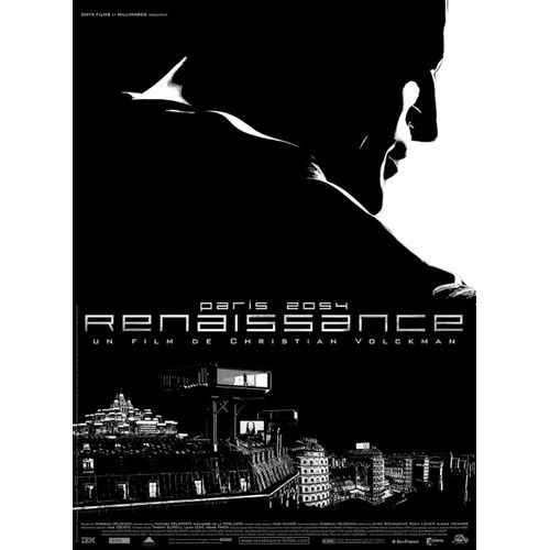 Renaissance, Paris 2054 - Vritable Affiche De Cinma Plie - Format 120x160 Cm - De Christian Volckman Avec Les Voix De Daniel Craig, Romola Garai - Film D'animation - 2006