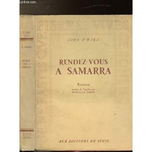 Rendez-Vous A Samarra   de O'HARA JOHN  Format Broch 