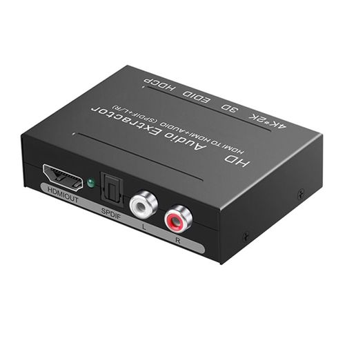 Rpartiteur adaptateur extracteur L/R, 3840x2160P, 4K UHD, compatible HDMI, optique, SPDIF, RCA, commutateur W3JD