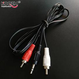 Répartiteur audio stéréo pour PC câble jack pour touristes 1.2m 3.9 pieds  3.5mm 2 RCA mâle directions audio Mm x vers 2 RCA 1PC