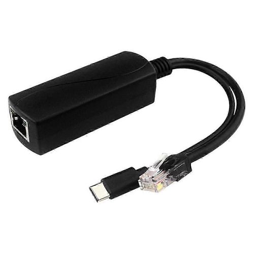 Rpartiteur POE pour Raspberry Pi5/5 Gnration 5V 4A Type-C Interface Gigabit Ethernet Power over Ethe