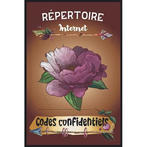 Rpertoire Codes Confidentiels Alphabtique Pour Internet: Carnet Mot De Passe Internet Petit Format A5 Fleur Tribal   de Bleue, Papterie Peur  Format Broch 