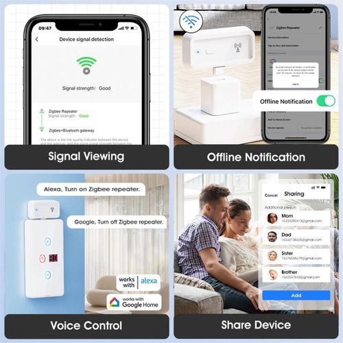 Rpteur de Signal Tuya ZigBee, amplificateur PA de Type C pour passerelle Smart Life, extension d'assistant domestique