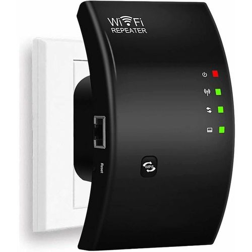 Repeteur WiFi Amplificateur WiFi Puissant WiFi Extender N300 WiFi Signal Booster 1 Port Ethernet Couvre jusqu' 200 Facile  Installer Compatible avec Toutes Les Box Internet